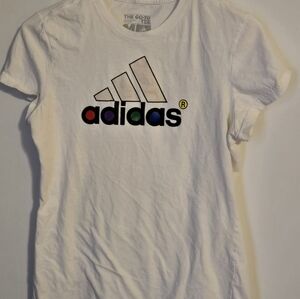 Adidas  White Logo T-Shirt